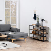 Seaford Wide Metal Bookcase with 4 Shelves – image 5