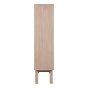 A-Line Display Cabinet with 2 Drawers and 2 Shelves – White Oak – image 3