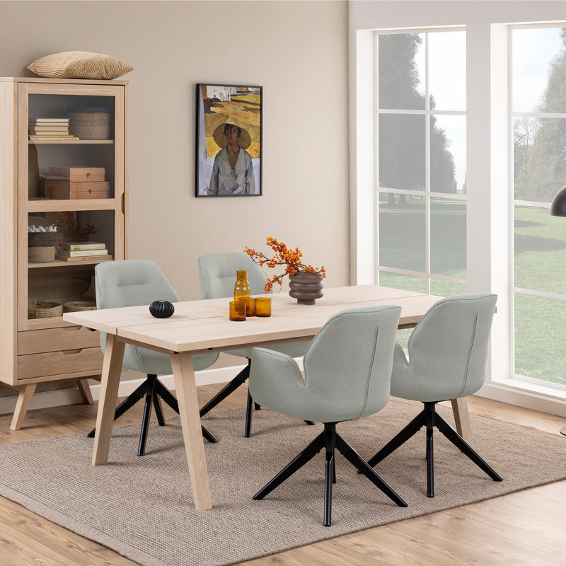 A-Line Extendable Dining Table in Smoked Oak 200/286 x 74.6 x 95cm – White Oak – image 5