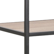 Seaford Tall Metal Bookcase with 5 Shelves – Sonoma Oak – image 5