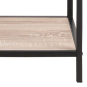 Seaford Tall Metal Bookcase with 5 Shelves – Sonoma Oak – image 6