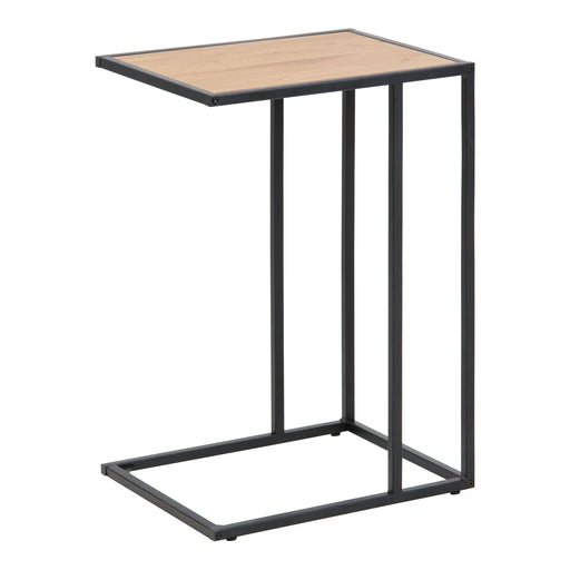 Seaford Metal Side Table – Oak – image 1