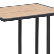 Seaford Metal Side Table – Oak – image 6