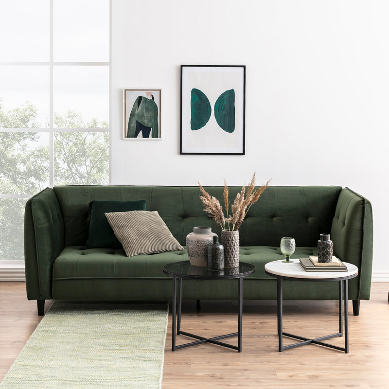 Cross Round Metal Side Table – Smoked Glass – image 3