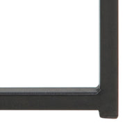 Cross Round Metal Side Table – Smoked Glass – image 7
