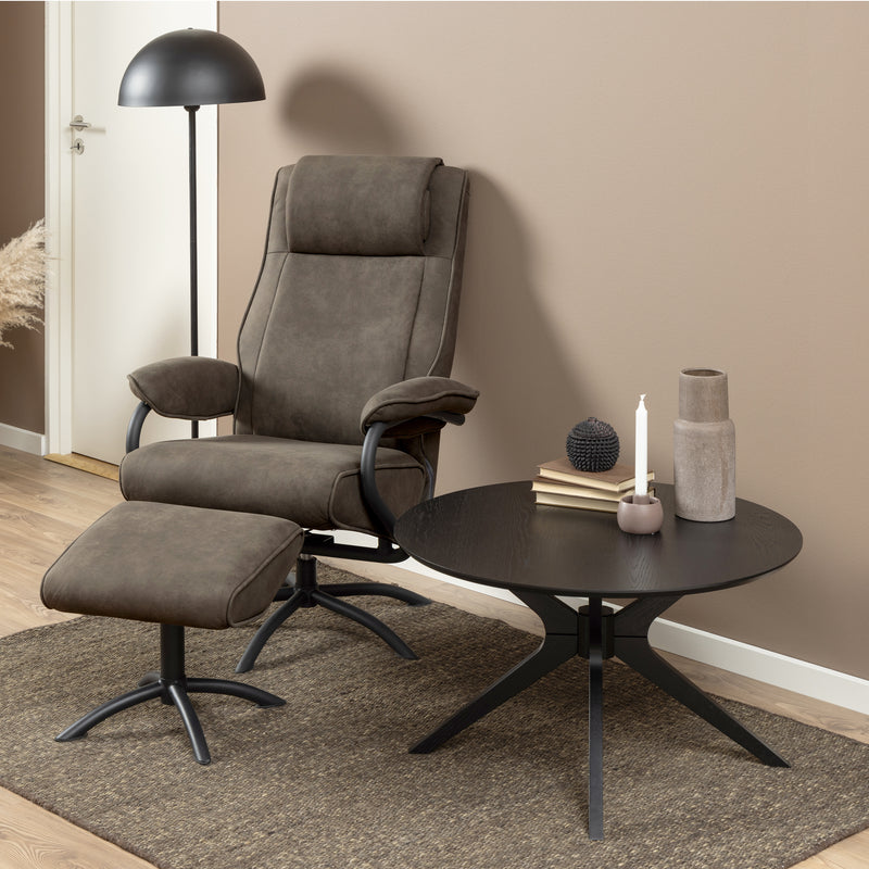 I_Duncan Round Coffee Table in Black 80x45cm – image 5