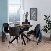 I_Duncan Round Coffee Table in Black 105x75cm – image 3