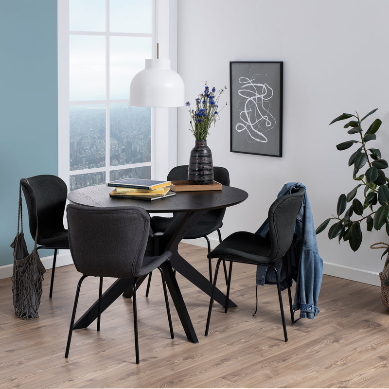I_Duncan Round Coffee Table in Black 105x75cm – image 3