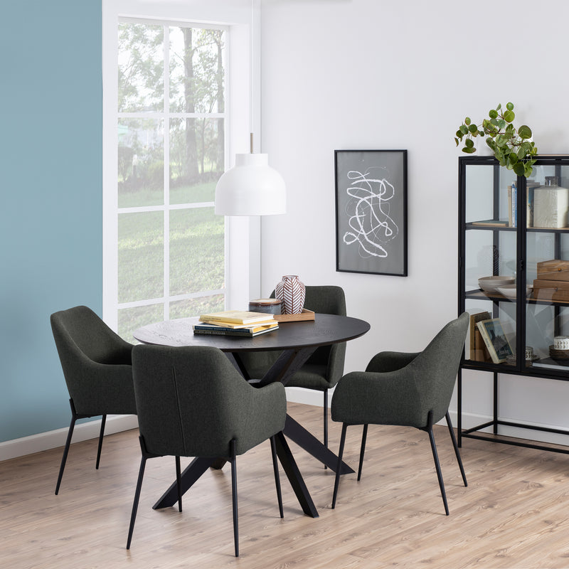 I_Duncan Round Coffee Table in Black 105x75cm – image 4