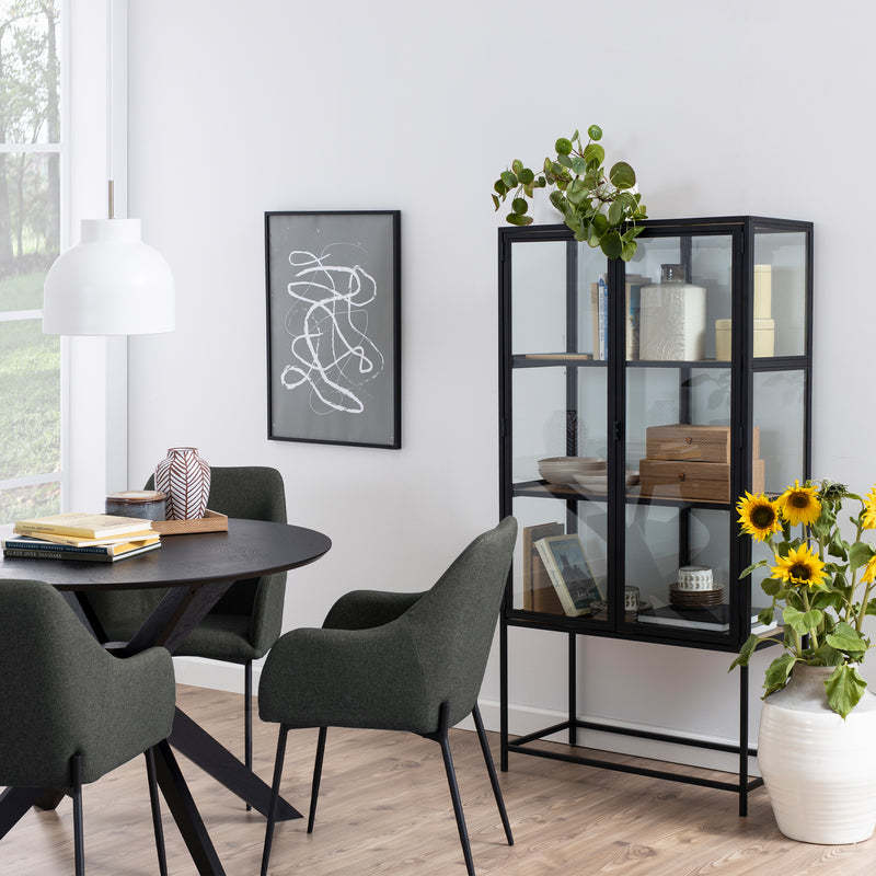 I_Duncan Round Coffee Table in Black 105x75cm – image 5