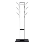 Vinson coat hanger, frame and base matt black powder coated steel, 56x28x165 cm – image 2