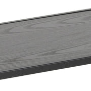 Seaford Wide Black Metal Bookcase with 4 Black Oak Shelves – image 7