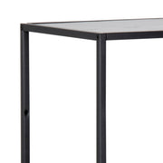 Seaford Metal Asymmetrical Bookcase with 3 Shelves – Black – image 6