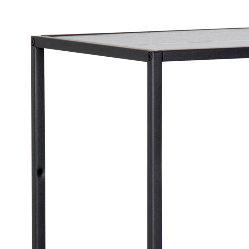 Seaford Metal Asymmetrical Bookcase with 3 Shelves – Black – image 6