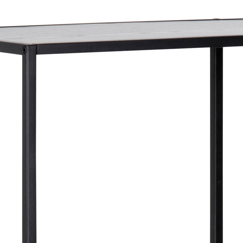 Seaford Metal Asymmetrical Bookcase with 3 Shelves – Black – image 7