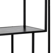 Seaford Metal Asymmetrical Bookcase with 3 Shelves – Black – image 8