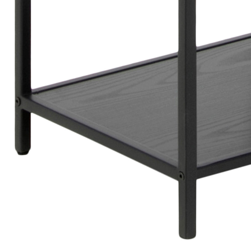 Seaford Tall Metal Bookcase with 5 Shelves – Black – image 10