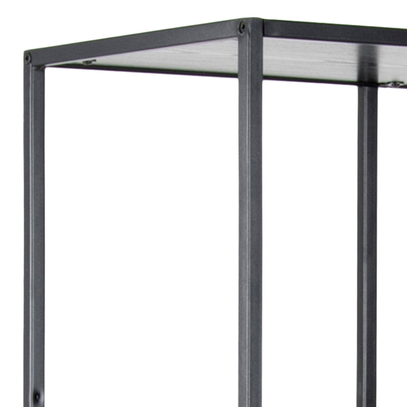 Seaford Tall Metal Bookcase with 5 Shelves – Black – image 7