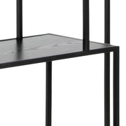 Seaford Tall Metal Bookcase with 5 Shelves – Black – image 9