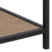 Seaford Bedside Table with 1 Drawer – Black & Oak – image 8
