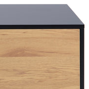 Seaford 2 Door 1 Drawer TV Unit – Black & Oak – image 6