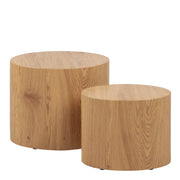Mice Oval Coffee Table Set of 2 – Oak – image 2