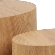 Mice Oval Coffee Table Set of 2 – Oak – image 5