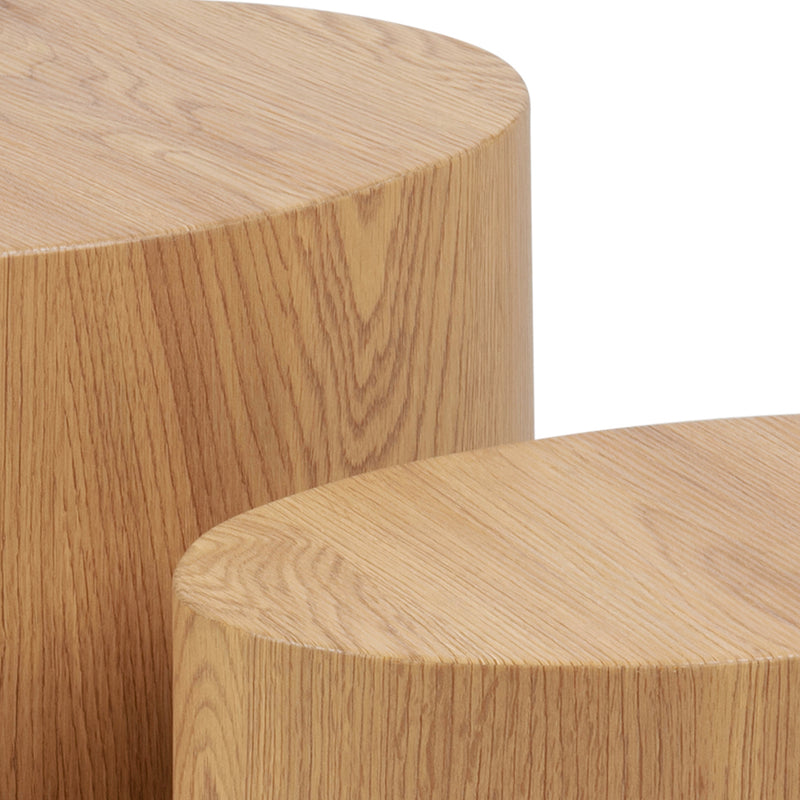 Mice Oval Coffee Table Set of 2 – Oak – image 5