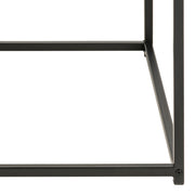Seaford Black Metal Coffee Table with Oak Top – image 10