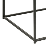 Seaford Black Metal Coffee Table with Oak Top – image 9