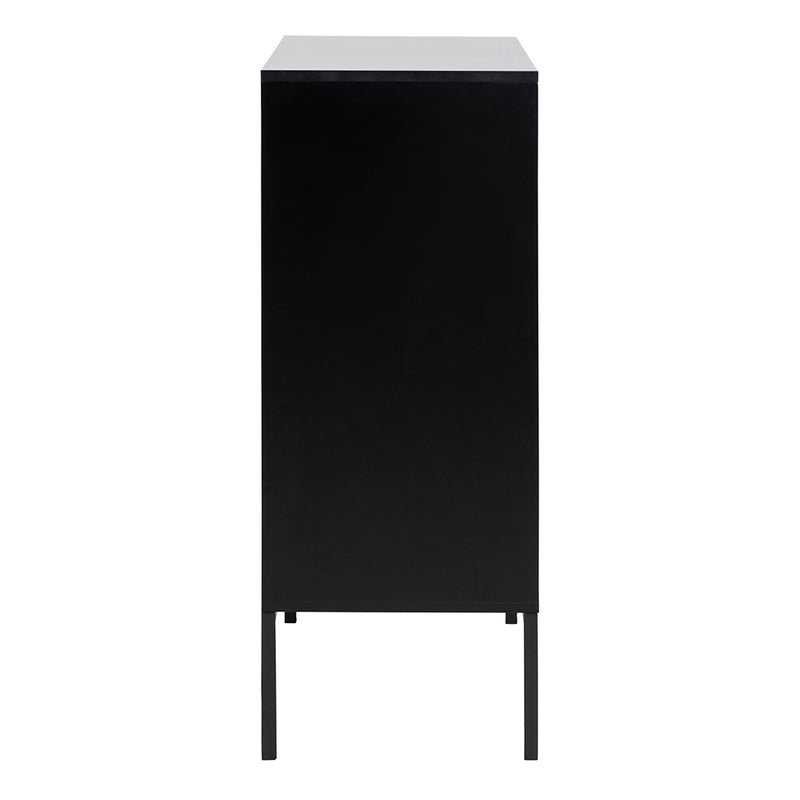 Seaford 3 Door 2 Drawer Sideboard in Black & Oak – image 3