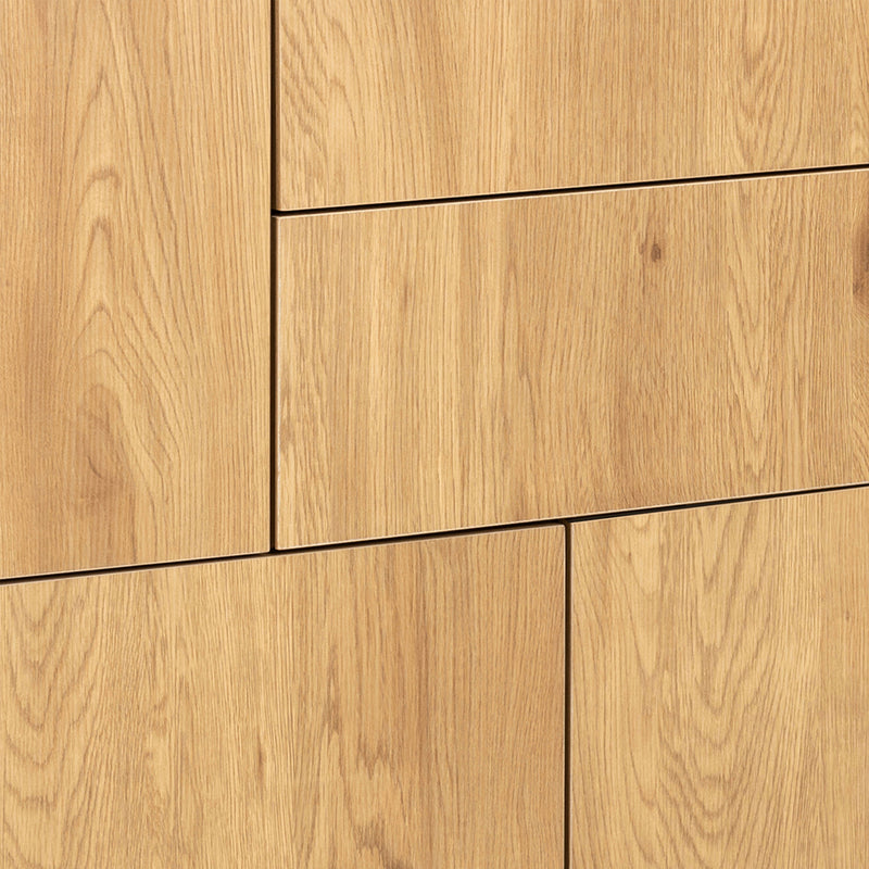 Seaford 3 Door 2 Drawer Sideboard in Black & Oak – image 8