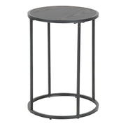 Seaford Metal Small Round Side Table – Black – image 1