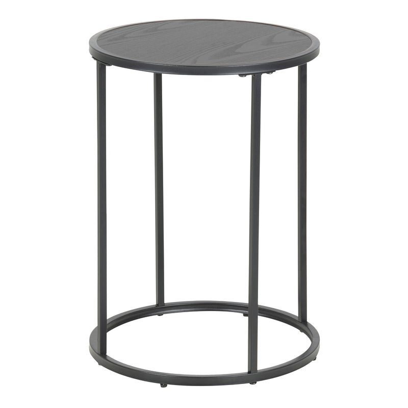 Seaford Metal Small Round Side Table – Black – image 1