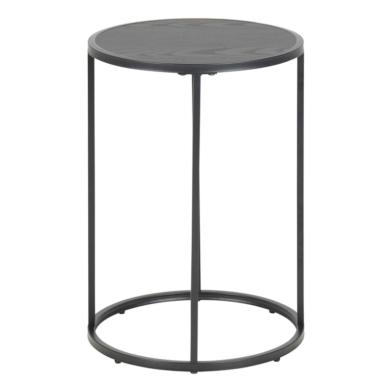 Seaford Metal Small Round Side Table – Black – image 2