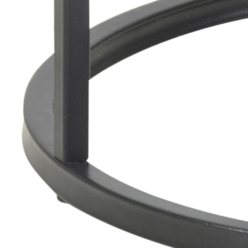 Seaford Metal Small Round Side Table – Black – image 6