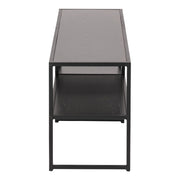 Seaford Metal Open TV Unit with 3 Shelves – Black – image 3