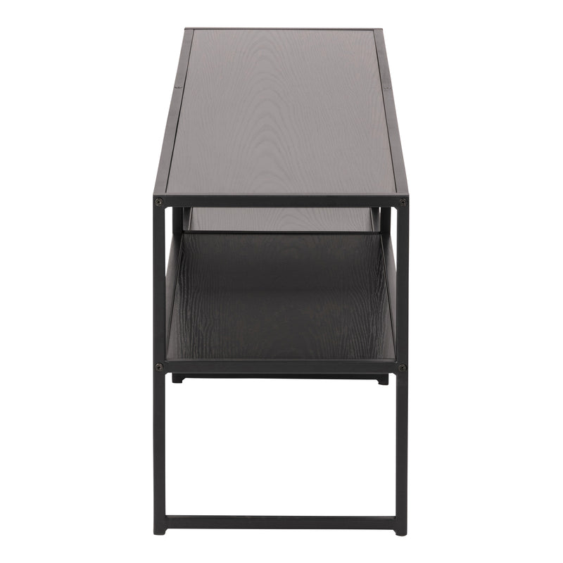 Seaford Metal Open TV Unit with 3 Shelves – Black – image 3