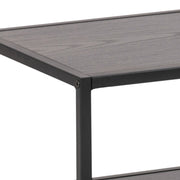 Seaford Metal Open TV Unit with 3 Shelves – Black – image 6
