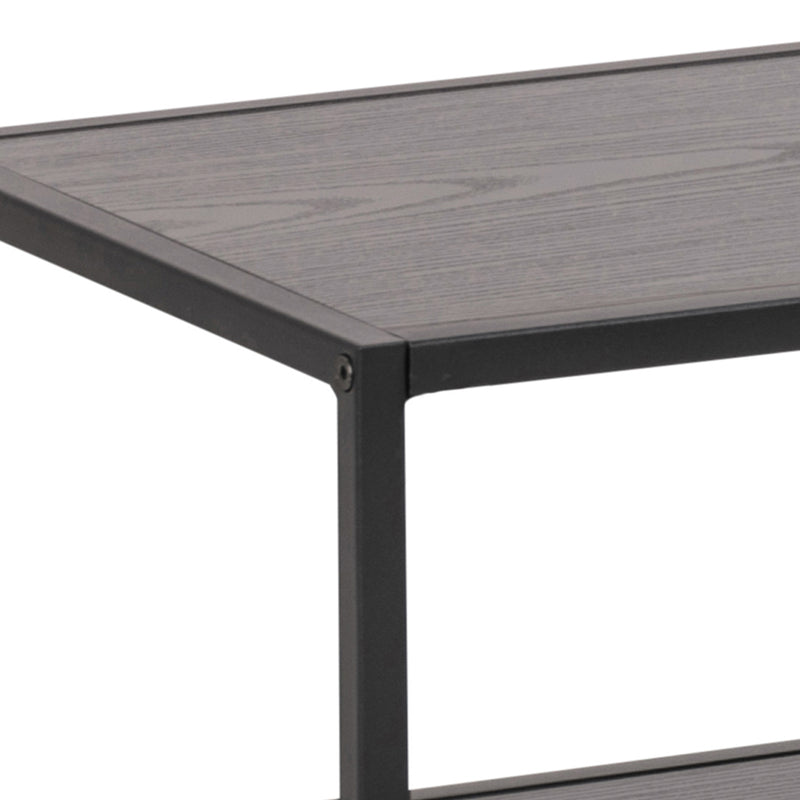 Seaford Metal Open TV Unit with 3 Shelves – Black – image 6