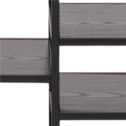 Seaford Metal Open TV Unit with 3 Shelves – Black – image 8