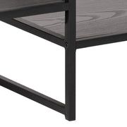 Seaford Metal Open TV Unit with 3 Shelves – Black – image 9
