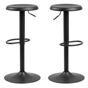 Finch Black Bar Stool without Back Set of 2 – image 1