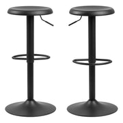 Finch Black Bar Stool without Back Set of 2 – image 2