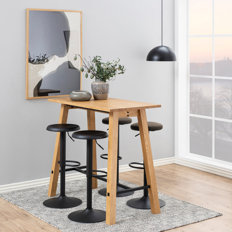 Finch Black Bar Stool without Back Set of 2 – image 4