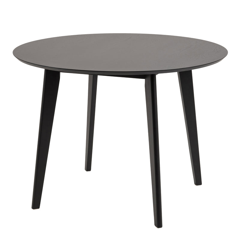 Roxby Round Dining Table in Black 105x76cm Included 4 Roxby Dining Chairs in Black – image 2
