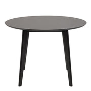 Roxby Round Dining Table in Black 105x76cm Included 4 Roxby Dining Chairs in Black – image 3