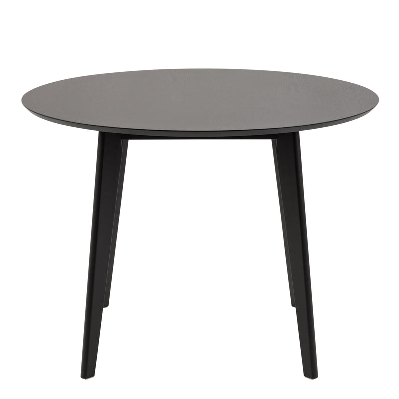 Roxby Round Dining Table in Black 105x76cm Included 4 Roxby Dining Chairs in Black – image 3