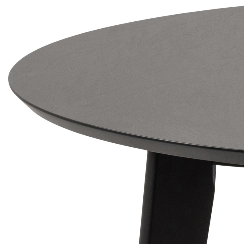 Roxby Round Dining Table in Black 105x76cm Included 4 Roxby Dining Chairs in Black – image 4