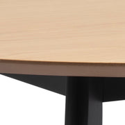 Roxby Round Dining Table in Oak & Black Included 4 Roxby Dining Chairs in Black and Oak – image 4